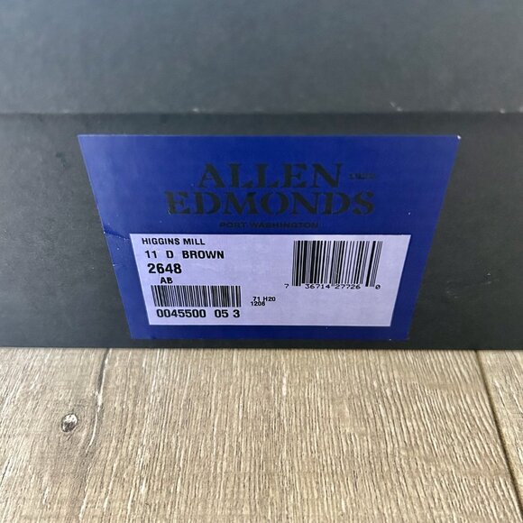 Allen Edmonds Higgins Mill Weatherproof Boots Brown Waxed Suede NEW w/ Box Sz 11 - Picture 10 of 10